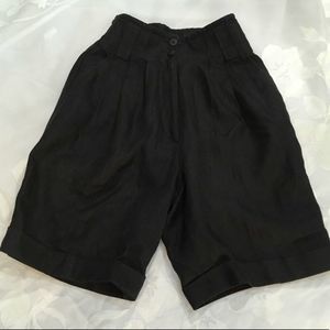 Vintage Ann Taylor Black Walking Shorts